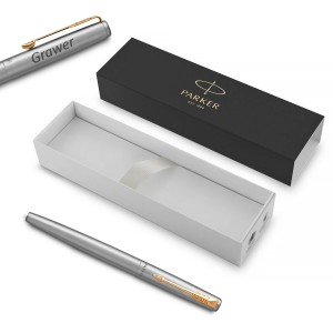 Parker Jotter Stainless Steel GT (M) Tintes pildspalva ar gravējumu