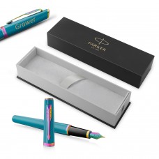 Parker Meridian tirkīza krāsas tintes pildspalva RBT (F) – 2247770 ar gravējumu