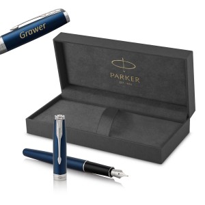 Parker Sonnet Blue Lacquer CT (M) Tintes pildspalva ar gravējumu