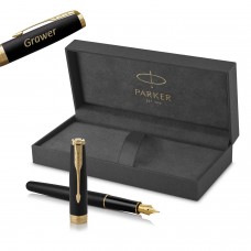 Parker Sonnet Matte Black GT (M) tintes pildspalva ar gravējumu