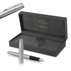 Parker Sonnet Stainless Steel CT (M) tintes pildspalva ar gravējumu