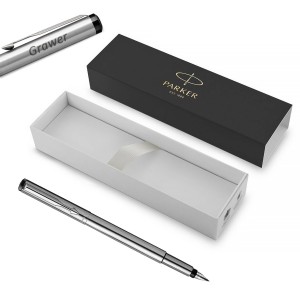 Parker Vector nerūsējošā tērauda ct pildspalva ar gravējumu