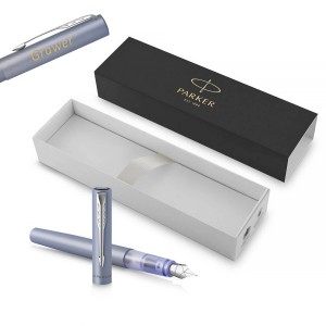 Parker Vector XL Silver Blue (M) Tintes pildspalva ar gravējumu