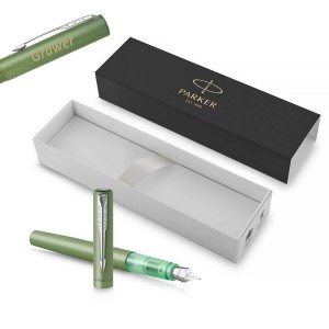 Parker Vector XL Green (M) Tintes pildspalva zaļa ar gravējumu