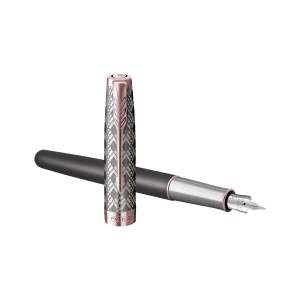 Parker Sonnet Premium Metal & Grey PGT tintes pildspalva (F) 18K – 2119788