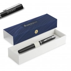 Waterman Allure/Graduate Black Matte CT (F) tintes pildspalva ar gravējumu