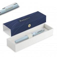 Waterman Allure Pastel Blue (F) tintes pildspalva ar gravējumu