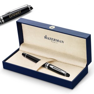 Waterman Expert Black CT (M) tintes pildspalva – S0951760 ar gravējumu Waterman Expert Black CT (M) tintes pildspalva – S0951760 ar gravējumu