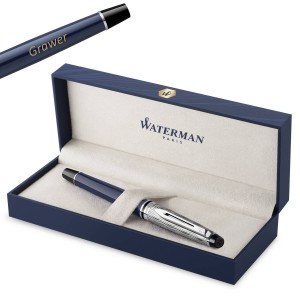 Waterman Expert L'Essence Du Blue (F) Tintes pildspalva ar gravējumu