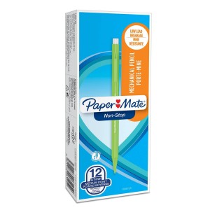 Paper Mate Non-Stop automātiskais zīmulis | 0,7 mm | HB #2 | dažādas krāsas | 12 gab.