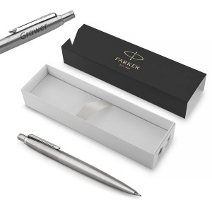Parker Jotter nerūsējošā tērauda CT automātiskais zīmulis ar gravējumu