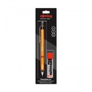 Rotring Visuclick automātiskais zīmulis oranžs 0,7 mm + HB grafīts 2102713 Rotring Visuclick automātiskais zīmulis oranžs 0,7 mm + HB grafīts 2102713