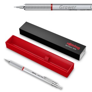 Rotring Rapid Pro Precision 0,7 Silver zīmulis ar gravējumu