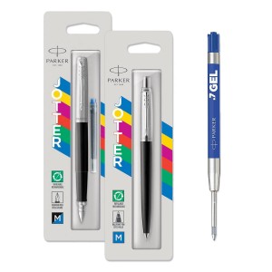 Komplekts Parker: Jotter Originals Black Tintes pildspalva + Lodīšu pildspalva + 1 Economy zila pildspalva