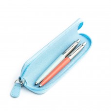 Parker Jotter Originals Pastel Blue un Coral lodīšu pildspalvu dāvanu komplekts ar zilu korpusu