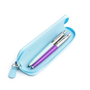 Parker Jotter Originals Pastel Blue un Purple Lodīšu pildspalvu dāvanu komplekts ar zilu korpusu