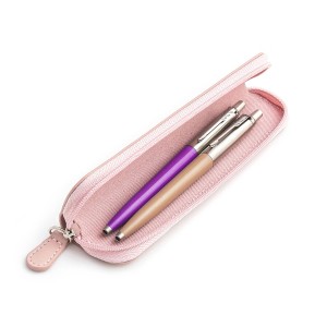 Parker Jotter Originals Purple un Brown Latte Lodīšu pildspalvu dāvanu komplekts ar rozā korpusu