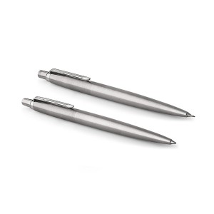 Komplekts Parker: Mehāniskais zīmulis + Lodīšu pildspalva Jotter Stainless Steel CT - 2093256