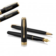 Parker pildspalvas un lodīšu pildspalvas komplekts Sonnet Black GT ar gravējumu