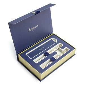Waterman Hemisphère Steel GT Tintes Pildspalva + Lodīšu pildspalvas komplekts S0920310 + S0920370
