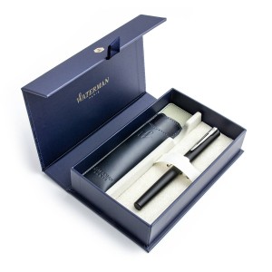 Waterman Allure Matte Black CT (F) Tintes pildspalvas dāvanu komplekts + futrālis kastītē Waterman Allure Matte Black CT (F) Tintes pildspalvas dāvanu komplekts + futrālis kastītē