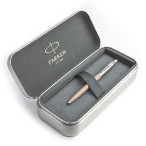 Parker Jotter Originals Beige Lodīšu pildspalvu dāvanu komplekts metāla kastītē