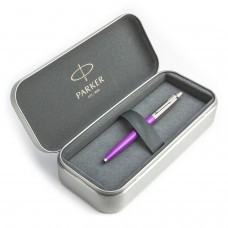 Parker Jotter Originals Purple dāvanu komplekts ar lodīšu pildspalvu metāla dāvanu kastītē