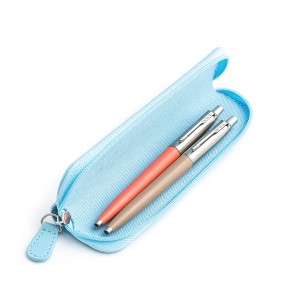 Parker Jotter Originals Coral un Beige Lodīšu pildspalvu dāvanu komplekts ar zilu korpusu