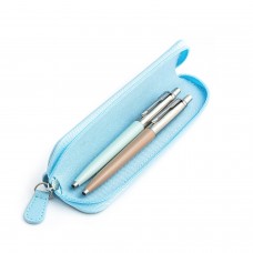 Parker Jotter Originals Pastel Blue un Beige Lodīšu pildspalvu dāvanu komplekts ar zilu korpusu