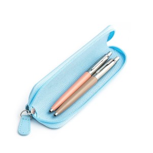 Parker Jotter Originals Powder Pink un Beige Lodīšu pildspalvu dāvanu komplekts ar zilu korpusu