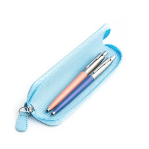 Parker Jotter Originals Powder Pink un Blue Lodīšu pildspalvu dāvanu komplekts ar zilu futrāli