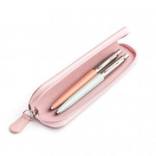 Parker Jotter Originals Powder Pink un Pastel Blue Lodīšu pildspalvu dāvanu komplekts ar rozā futrālīti
