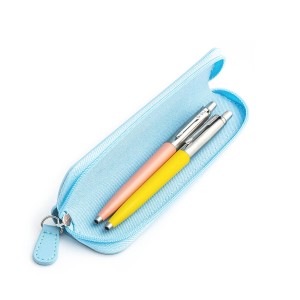 Parker Jotter Originals Powder Pink un Yellow Lodīšu pildspalvu dāvanu komplekts ar zilu korpusu