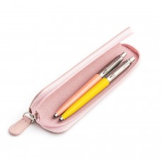 Parker Jotter Originals Powder Pink un Yellow Lodīšu pildspalvu dāvanu komplekts ar rozā apvalku