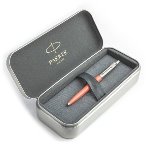 Parker Jotter Originals Royal Coral Lodīšu pildspalvu dāvanu komplekts metāla kastītē