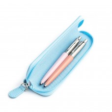 Parker Jotter Originals Pink un Powder Pink Lodīšu pildspalvu dāvanu komplekts ar zilu korpusu