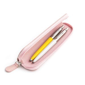 Parker Jotter Originals Yellow and Pearl Lodīšu pildspalvu dāvanu komplekts ar rozā apvalku