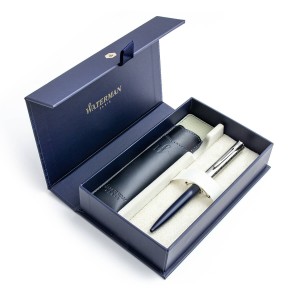 Waterman Allure Deluxe Blue Lodīšu Pildspalvas dāvanu komplekts + futrālis kastītē
