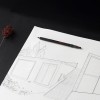 ROtring 600 dāvanu komplekts ar mīkstu futrāli un piezīmju grāmatu | Automātiskais zīmulis | Melna - 2224710