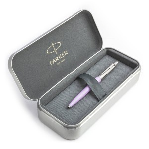 Parker Jotter Originals Lilac Lodīšu pildspalvu dāvanu komplekts metāla kastītē