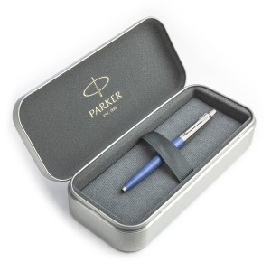 Parker Jotter Originals Blue Lodīšu pildspalvu dāvanu komplekts metāla kastītē