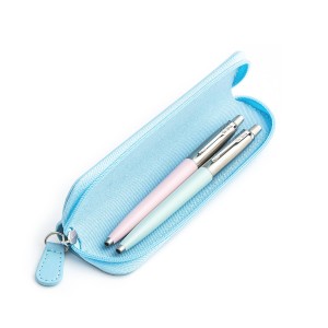 Parker Jotter Originals Pink un Pastel Blue Lodīšu pildspalvu dāvanu komplekts ar zilu korpusu