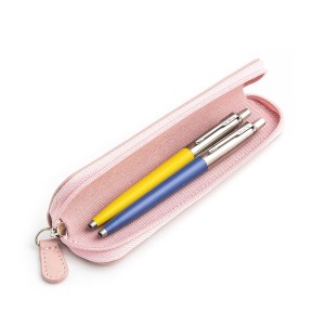 Parker Jotter Originals Yellow un Blue Lodīšu pildspalvu dāvanu komplekts ar rozā apvalku