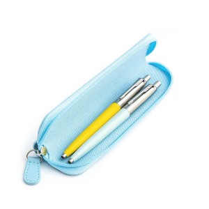 Parker Jotter Originals Yellow un Pastel Blue Lodīšu pildspalvu dāvanu komplekts ar zilu korpusu