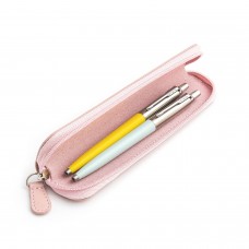 Parker Jotter Originals Yellow un Pastel Blue Lodīšu pildspalvu dāvanu komplekts ar rozā futrālīti