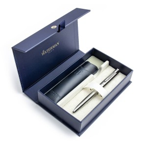Waterman Allure Chrome CT lodīšu pildspalva dāvanu komplekts + futrālis kastītē
