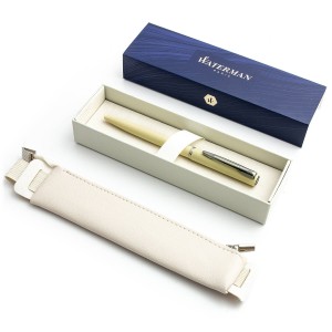 Waterman Allure Pastel Yellow Lodīšu pildspalvu komplekts ar krēmkrāsas korpusu Waterman Allure Pastel Yellow Lodīšu pildspalvu komplekts ar krēmkrāsas korpusu