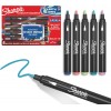Sharpie akrila marķieri zemes toņos, 5 gab. + piederumi: grāmatzīme, maisiņš, atslēgu piekariņš