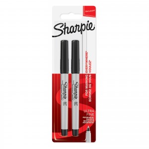 Sharpie Ultra Fine 0,5 mm melni 2 gab. plānās krāsas zīmuļi. - 1985878