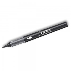 Sharpie akrila marķieris Black (melns) - ar otiņa galu, 1 gab. - 2218069